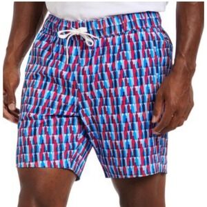 Robert Graham Men's Sz 40 BOTTLES UP Wine Bottle Print Swim Trunks Shorts #HH1-5